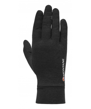 Montane FEM DART LINER GLOVE-BLACK-L dámské prstové rukavice černé Montane FEM DART LINER GLOVE-BLACK-L dámské prstové rukavice černé