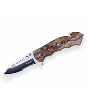 Joker záchranářský nůž Tactica Brown Camo 80 mm s pouzdrem Joker záchranářský nůž Tactica Brown Camo 80 mm s pouzdrem