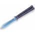 Joker motýlek Aluminium Blue Ornamet One Edge Butterfly 105 mm
