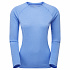 Montane FEM DART LONG SLEEVE T-SHIRT-CORNFLOWER-UK8/XS dámské triko dlouhý ruk. modré