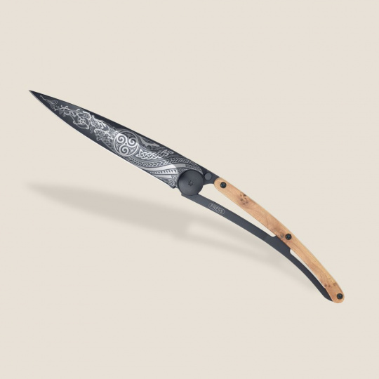Deejo 1GB171 Tattoo Black 37g, juniper wood,Celtic