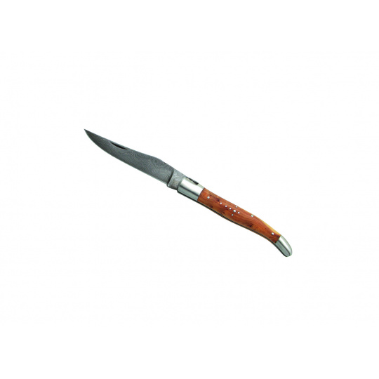 Laguiole DUB070 kapesní nůž, čepel 12 cm, damascénská ocel, rukojeť jalovec