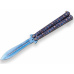 Joker motýlek Aluminium Blue Ornamet One Edge Butterfly 105 mm