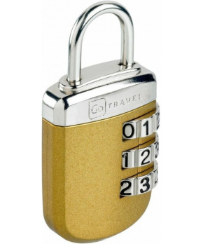 Go Travel zámek Secure Lock Big Wheel gold