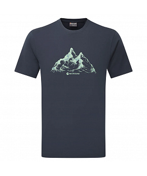 Montane Pánské tričko Montane Dual Mountain T-Shirt barva Eclipse Blue velikost XL