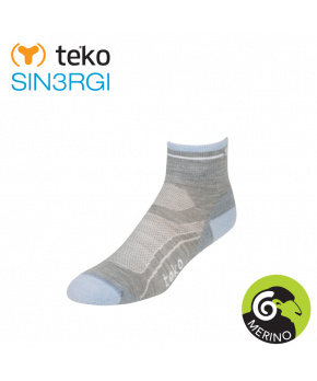 Teko 3322s SIN3RGI Light Minicrew gray ice dámské cyklistické ponožky