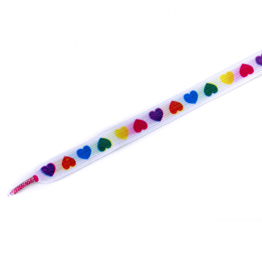 Tobby tkaničky dětské elastické hearts color