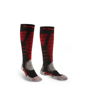 Bridgedale Ski Easy On graphite/red/223