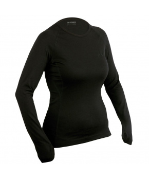 Duras Romana dámské triko merino dlouhý rukáv černé Duras Romana dámské triko merino dlouhý rukáv černé