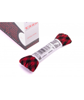 Tkaničky ploché Tobby 0802-86 red-black multipack