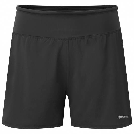 Montane FEM SLIPSTREAM 4" SHORTS-BLACK-UK8/XS dámské kraťasy černé