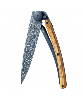Kapesní nůž Deejo 1GB141 Tattoo Black 37g olive wood Pacific Kapesní nůž Deejo 1GB141 Tattoo Black 37g olive wood Pacific