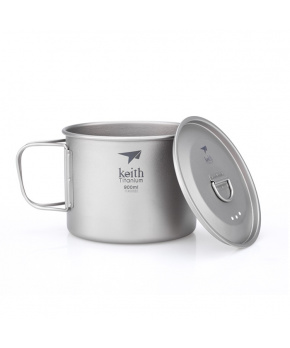 Titanový hrnek s víčkem Keith Mug 900 ml.