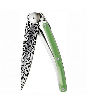 Kapesní nůž Deejo 9AP021 Tattoo colors 27g green Nature