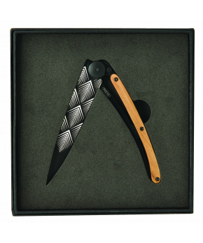 Kapesní nůž Deejo DEE042 Tattoo Back 37g juniper wood Art Déco v dárkové krabičce Kapesní nůž Deejo DEE042 Tattoo Back 37g juniper wood Art Déco v dárkové krabičce