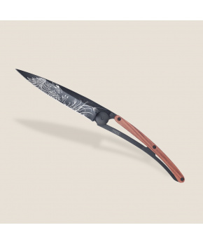 Kapesní nůž Deejo 1GB174 Tattoo Black 37g coralwood Phoenix