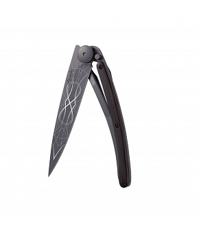 Kapesní nůž Deejo 9GB102 Tattoo Black 27g ebony wood Infinity