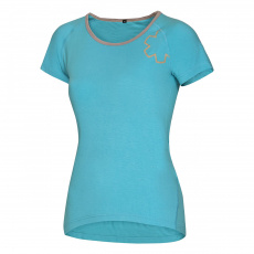 Dámské Tričko Ocun Bamboo T Blossom Blue Curacao Dámské Tričko Ocun Bamboo T Blossom Blue Curacao