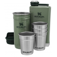 STANLEY Dárkový set s panáky placatka/butylka The Pre-Party Shot Glass + Flask Set Hammertone Green
