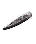 Nůž Deejo Fantasy Tatoos 37 g  Demon - Ebony Wood