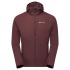 Montane FEATHERLITE HOODIE-DARK GARNET-L pánská bunda hnědofialová