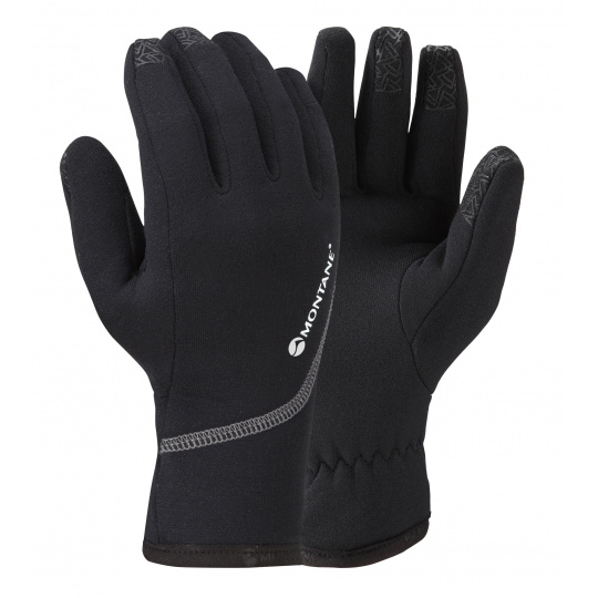 Montane FEM POWER STRETCH PRO GLOVE-BLACK-XS dámské rukavice černé