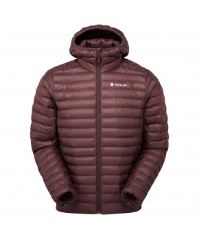 ICARUS HOODIE-DARK GARNET-M pánská bunda hnědofialová