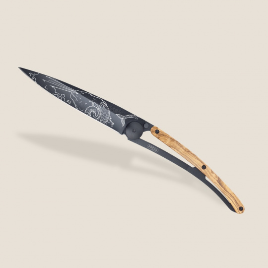 Deejo 1GB179 Tattoo Black 37g, olive wood,Capricorn