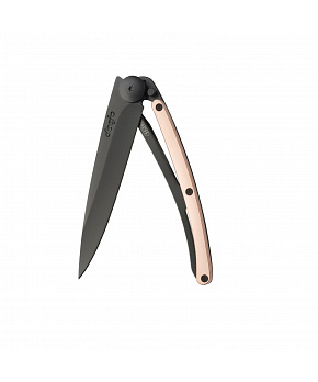Kapesní nůž Deejo 1GM012 GOLD Black 37g 18kt pink gold