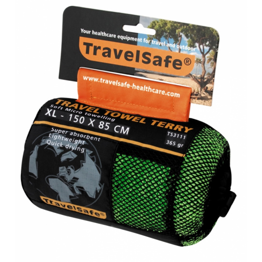 TravelSafe ručník Microfiber Terry Towel XL jasper green