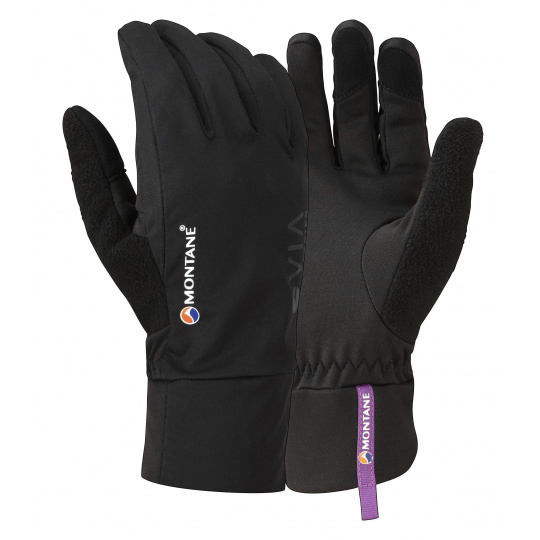 Montane FEM VIA TRAIL GLOVE-BLACK-S dámské prstové rukavice černé