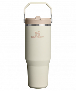 STANLEY Termoláhev s integrovanou slámkou The IceFlow™ Flip Straw 2.0 Tumbler 890 ml/30oz Cream