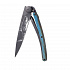 Kapesní nůž Deejo 1GB158 Tattoo Black 37g blue beech Shark