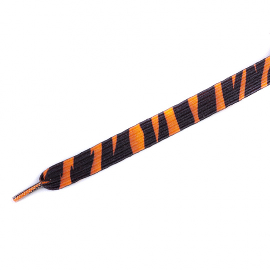 Tobby tkaničky dětské elastické zebra black/orange