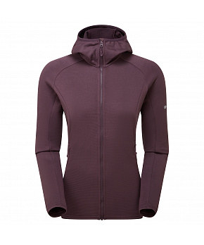 Montane FEM PROTIUM HOODIE-MULBERRY-UK10/S dámská bunda hnědofialová