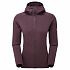 Montane FEM PROTIUM HOODIE-MULBERRY-UK10/S dámská bunda hnědofialová