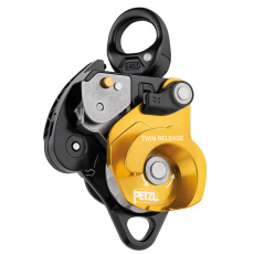 Petzl TWIN RELEASE dvojitá kladka s blokantem 