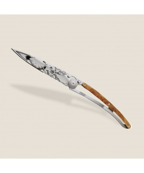 Kapesní nůž Deejo 1CB546 Tattoo Serration 37g juniper wood Deer Kapesní nůž Deejo 1CB546 Tattoo Serration 37g juniper wood Deer