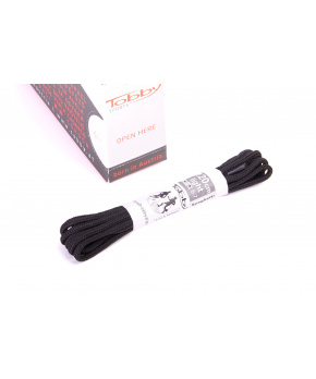 Tkaničky kulaté Tobby 011-8000 black multipack