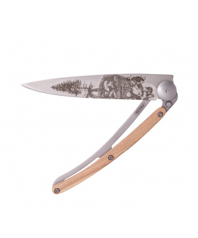 Kapesní nůž Deejo DEE682 Tattoo 37g juniper wood Mushroom