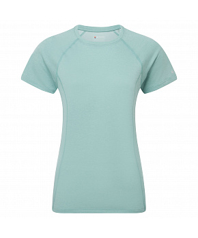 Montane FEM DART T-SHIRT-SEA MIST-UK8/XS dámské triko mentolové