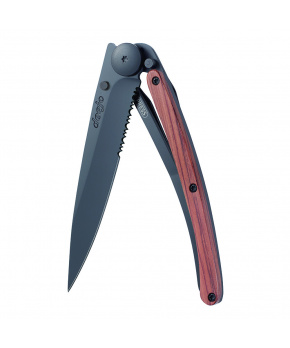 Kapesní nůž Deejo 1GB505 Serration Black 37g coralwood