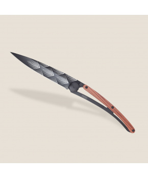 Kapesní nůž Deejo 9GB101 Tattoo Black 27g coralwood Art Déco