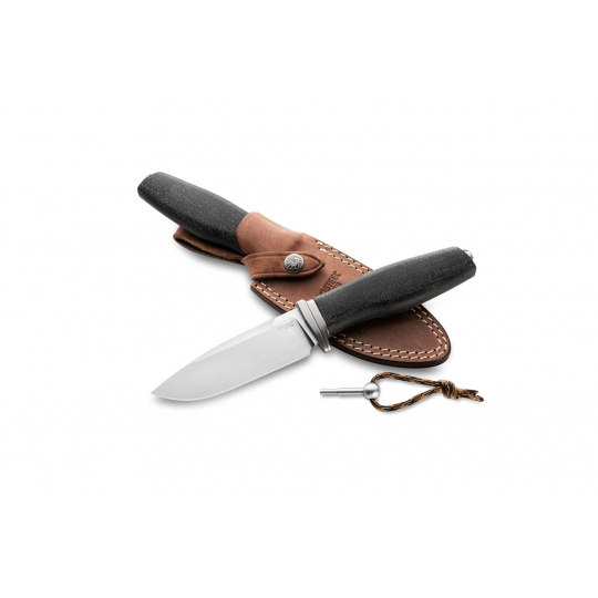 Lionsteel Acha - Black Burlap - Satin Blade