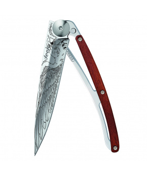 Kapesní nůž Deejo 1AB105 Tattoo Mirror 37g coralwood Eagle