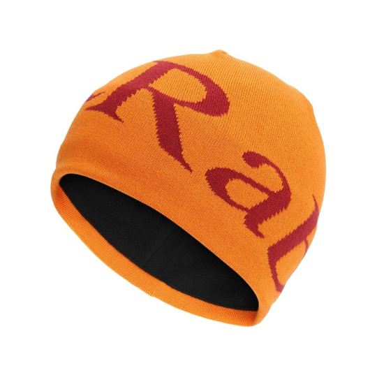 Rab Logo Beanie marmalade/oxblood red/MOB čepice