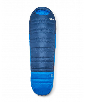 Rab Ascent -6C / 20F tempest blue/maya blue/TBM regular | levý zip spacák Rab Ascent -6C / 20F tempest blue/maya blue/TBM regular | levý zip spacák