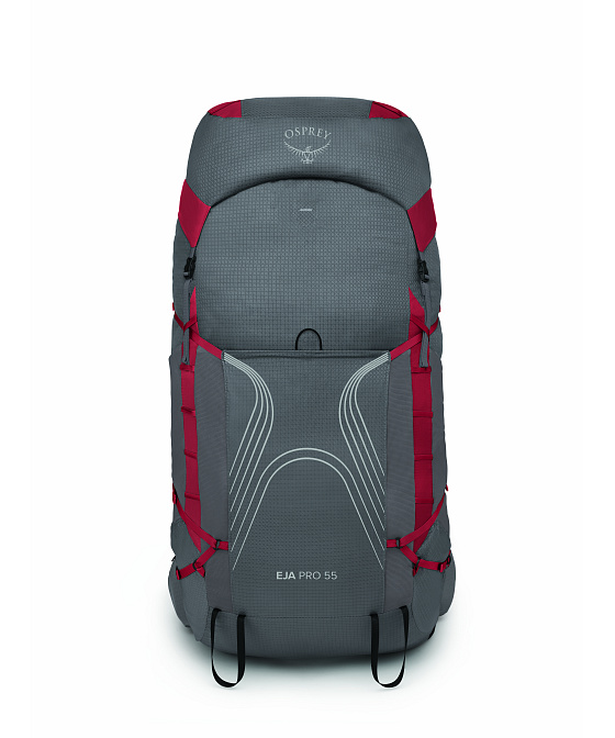 Batoh Osprey EJA PRO 55 dale grey/poinsettia red