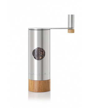 AdHoc Mlýnek na pepř nebo sůl PowerMilll, CeraCut,XL  ocel dřevo akrylát 20cm