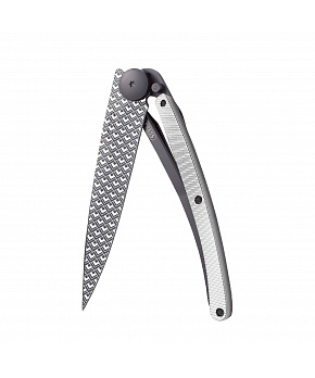 Kapesní nůž Deejo 1GM032 Tattoo Aluminium 37g aluminium light grey Quadratic